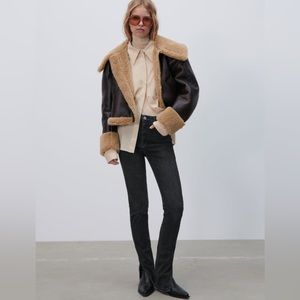 Zara Skinny Split Hem Jeans